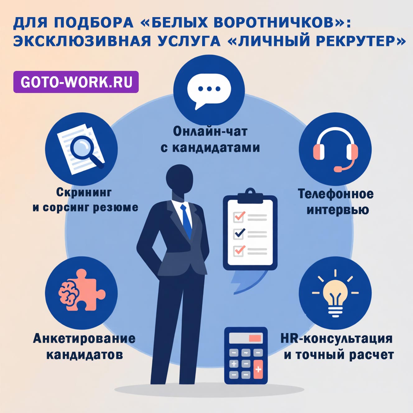 Закажите кадровую рекламу и получите скрининг резюме целевых соискателей | goto-work.ru